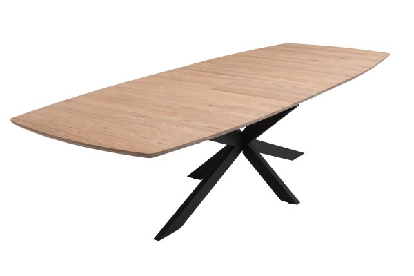 Eiken tafel: rechthoek - ovale rand - Meubelen Comfort For Life Ieper