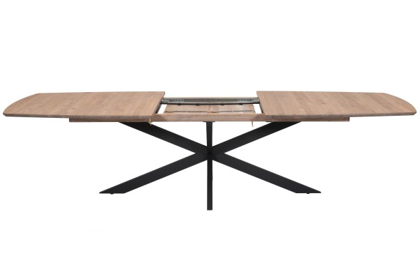 Eiken tafel: rechthoek - ovale rand - Meubelen Comfort For Life Ieper