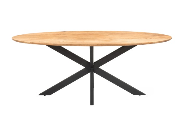 Eiken tafel: ellips - Meubelen Comfort For Life Ieper